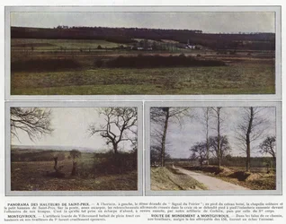 Panorama des hauteurs de Saint-Prix, Montgivroux, route de Mondement à Montgivroux