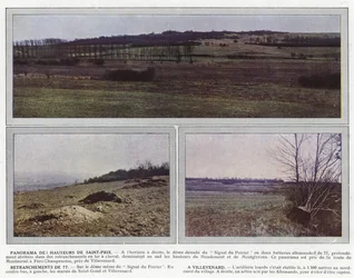 Panorama des Hauteurs de Saint-Prix, Retranchements de 77, A Villevenard