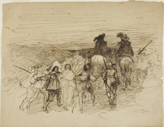 Les troupes en marche