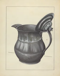 Théière en argent, vers 1936