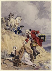 Illustration pour les mémoires de Casanova (lithographie couleur)