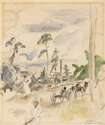 Paysage avec figures, Miami, 1916