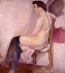 Nu avec des bas noirs, vers 1906