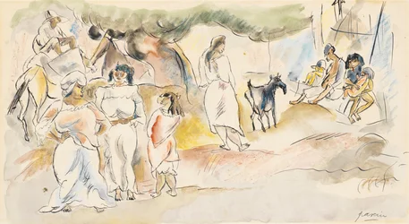 Figures du sud et chèvre