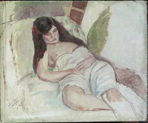 Femme allongée (avec l