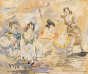 Femme avec landau, New York, 1919