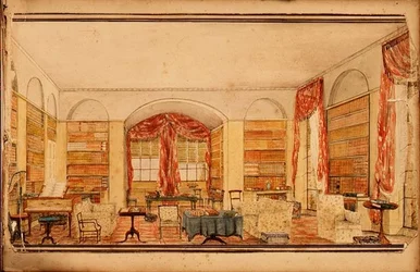 La bibliothèque à Aynhoe