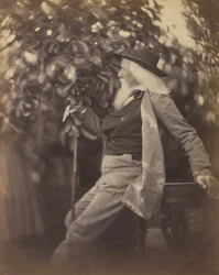 Charles Hay Cameron, Esq., dans son jardin à Freshwater, 1865-67
