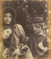 Elizabeth Keown, Kate Keown et Freddy Gould, c. 1866-1868 (photo)