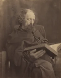 Tennyson lisant, 1865
