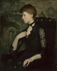 La robe de dentelle noire (portrait de l