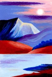 Un lac de montagne plein de vie