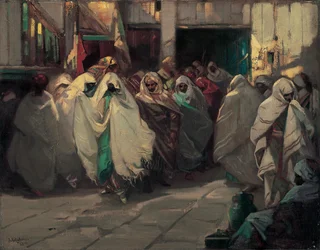 Scène de rue tunisienne