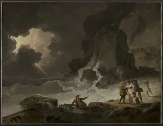 Une tempête derrière l