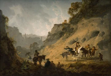 Gitans avec une Course d