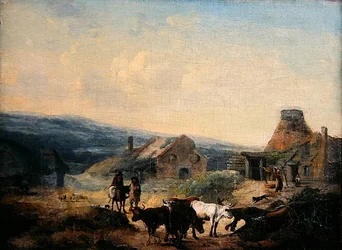 Scène rurale romantique