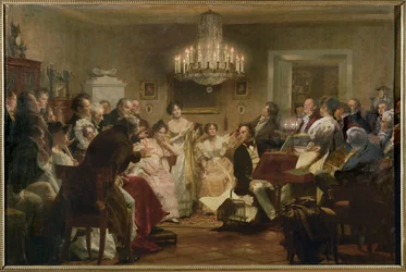 Schubert au piano lors d