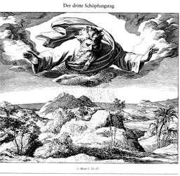 Le troisième jour de la création De Die Bibel in Bildern, 1852-1860