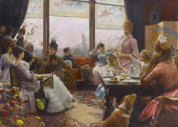 Thé de cinq heures, 1883-1884