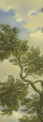 Paysage arcadien avec un voyageur