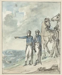 Les généraux Napoléon et Berthier