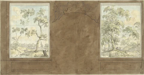 Projet pour le mur de la salle de Jan de Groot, Keizersgracht 187
