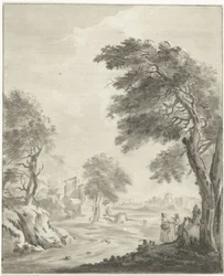 Paysage avec chemin