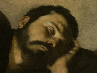 Le Songe de Jacob, détail du visage