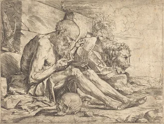 Saint Jérôme Lisant