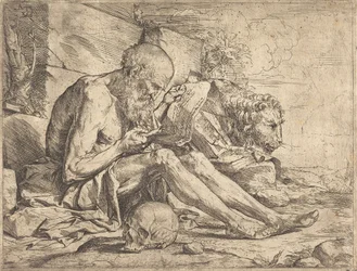 Saint Jérôme lisant