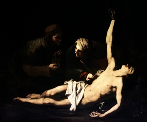 Les saints Sébastien, Irène et Lucie, 1628