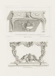 Table de cabinet, 6e planche, pl. 47 dans Oeuvre