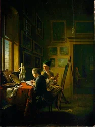 Le Maître à son chevalet