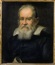Portrait de Galileo Galilei, dit Galilée, astronome italien