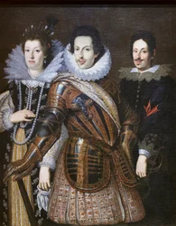 Cosimo II de Médicis avec sa femme Maria Magdalena d