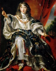 Louis XIV, roi de France, 1638-1715, dans ses habits de sacre