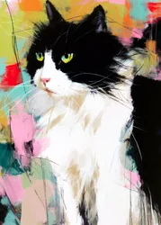 Portrait coloré d