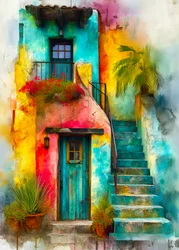 Les marches colorées d