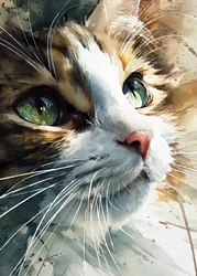 Des yeux de chat curieux