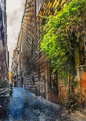 Ruelle pavée historique