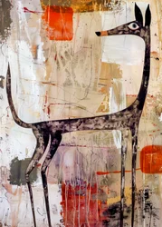 Lévrier abstrait moderne