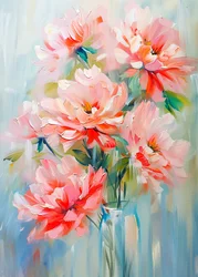 Bouquet de pivoines rose pâle