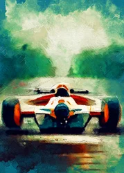 Voiture de Formule à grande vitesse