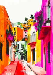 Une ruelle urbaine pleine de vie