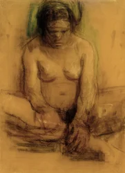 Käthe Kollwitz, Nu féminin assis