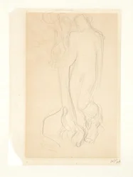 Esquisse pour "Dieu insuffle la vie à Ève"