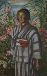 Des roses et une fille
