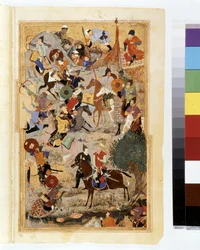 TIMUR (Tamerlan): Timur assiégeant le château des Hospitaliers à Smyrne en 1402
