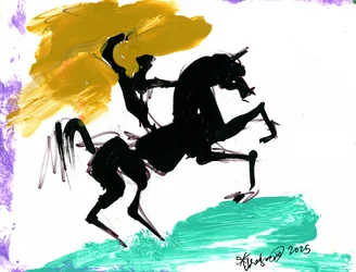Cheval en mouvement