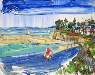 Des voiliers côtiers aux couleurs vives